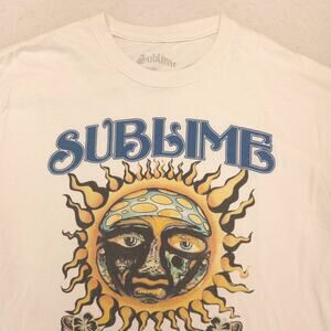 Sublime Band Short Sleeve Crew Neck Graphic T Shirt Mens Size Large L White